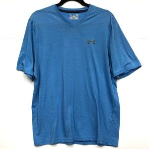 Men's Under Armour Large Blue Heatgear Loose Fit T Shirt